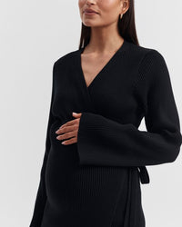 Grace Knit Wrap Dress