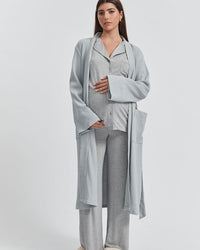 Soft Maternity PJ Shirt (Grey) 7