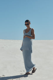 Arabella Knit Top (Mineral Blue)