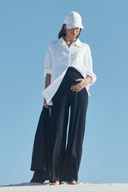 Celeste Wide Leg Pant (Dark Navy)