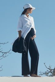 Celeste Wide Leg Pant (Dark Navy)