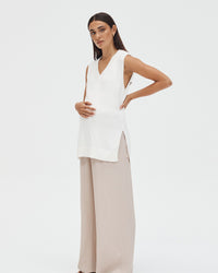 Maternity Vest (White) 1