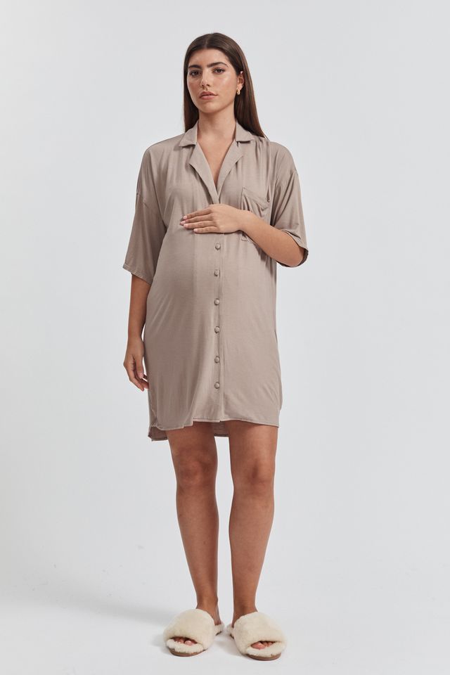 Maternity Nightie (Mocha) 2