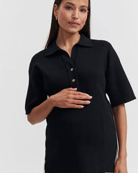 Maternity Work Top (Black) 3