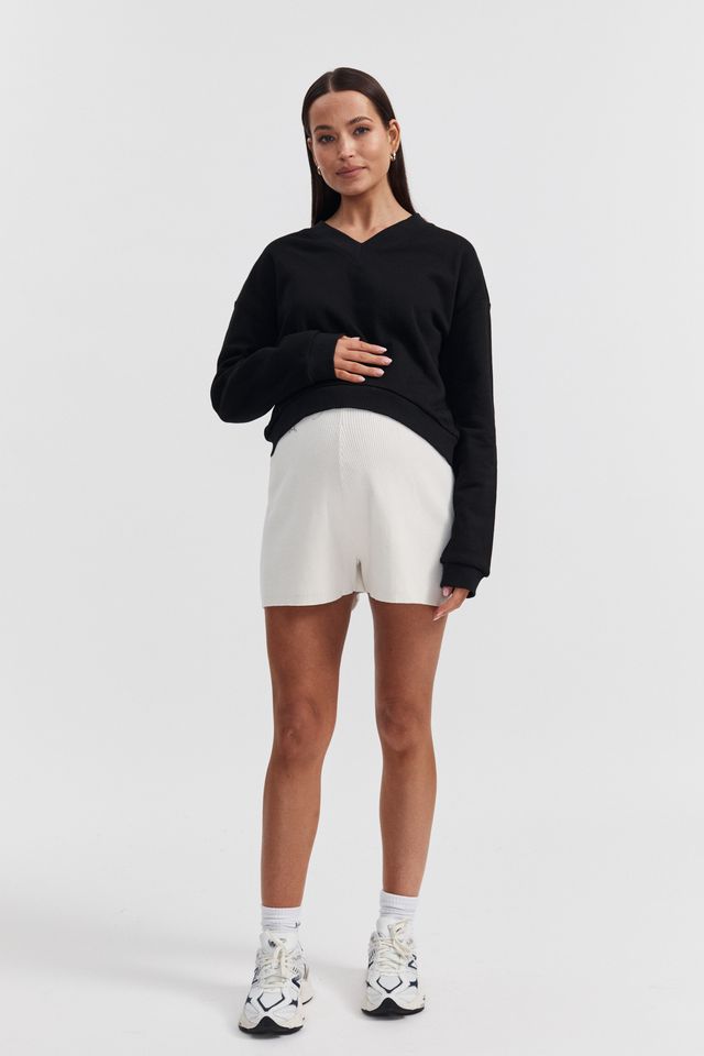 Maternity and Nursing Sweater (Black) 2