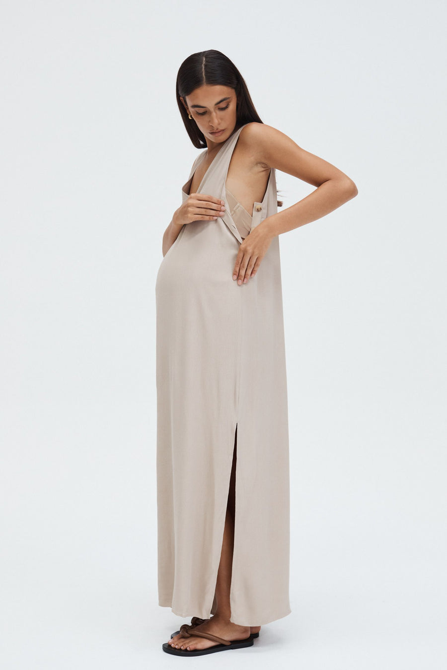 Stylish Baby Shower Dress (Neutral) 7