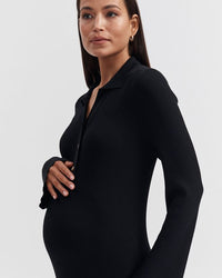 Black Luxury Maternity Dress 5