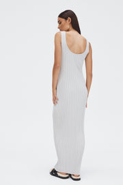 Stylish Maternity Maxi Dress (Stone) 5