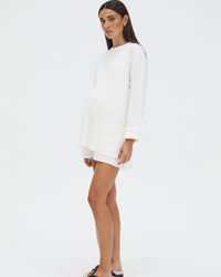 Designer Maternity Jumper (White) 2