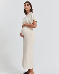 Stylish Babyshower Dress (Buttercream) 1