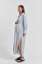 Maternity Satin Shirtdress 3