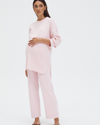 Designer Maternity Jumper (Pink) 4