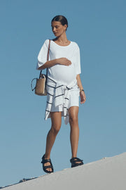 Organic Cotton T Dress (White)