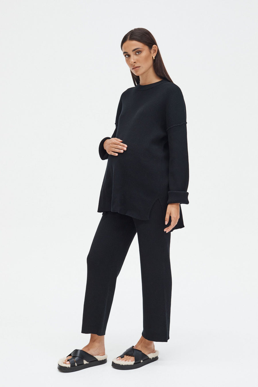 Designer Maternity Jumper (Black) 5