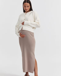 Maternity Cardigan (Cream) 7