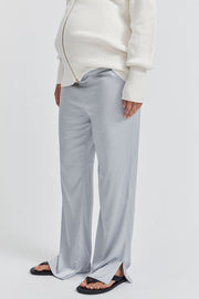 Maternity Satin Pant (Icy Blue) 2