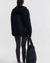 Stylish Maternity Hoodie (Black) 12