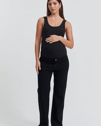 Stylish Maternity Jeans (Black) 4