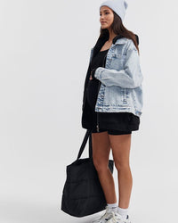 Maternity Denim Jacket (Saltwash) 2