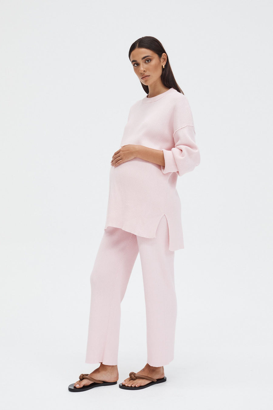 Designer Maternity Jumper (Pink) 2