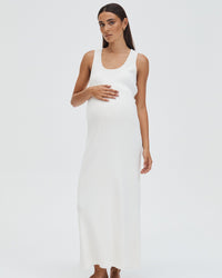 Stylish Baby Shower Dress (White) 5