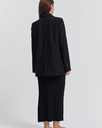 Maternity Cable Knit Maxi Skirt (Black) 6