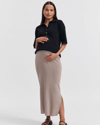 Maternity Work Top (Black) 5