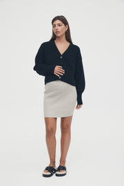 Stretchy Maternity Skirt (Taupe) 3