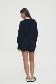 Overbump Stretchy Maternity Shorts Black 5