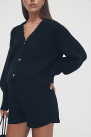 Overbump Stretchy Maternity Shorts Black 2