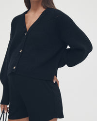 Black Maternity Cardigan 1