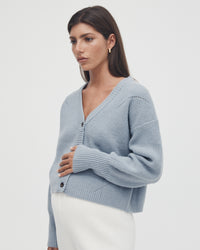 Maternity Cardigan (Pale Blue) 1