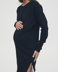 Maternity Mini Dress (Black) 3