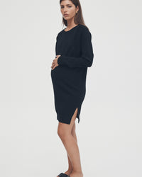 Maternity Mini Dress (Black) 1
