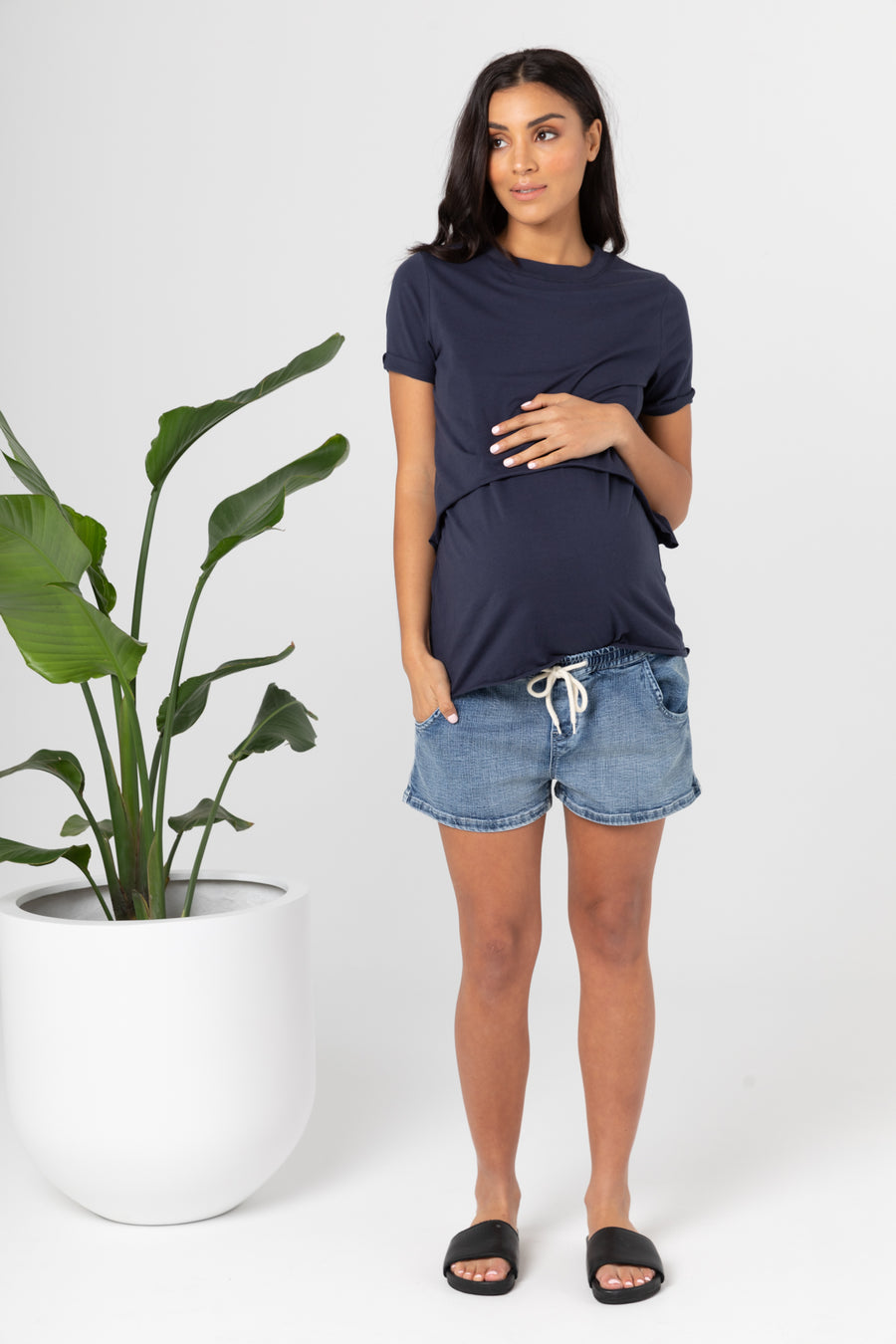 Maternity and Nursing Top Navy - 6