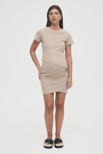 Stretchy Rib Maternity Dress 1
