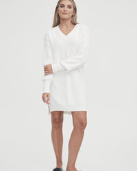 White Maternity Knit Dress 10