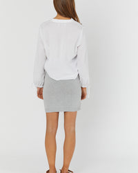 Knit Skirt (Silver Grey) - FINAL SALE