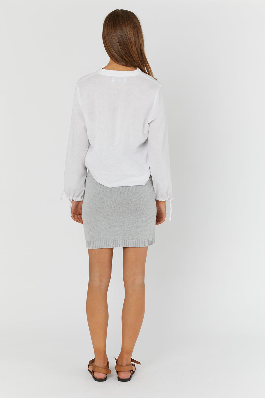 Knit Skirt (Silver Grey) - FINAL SALE