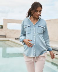 Maternity Denim Shirt - 4