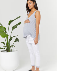 Maternity and Nursing Tank Grey - 3