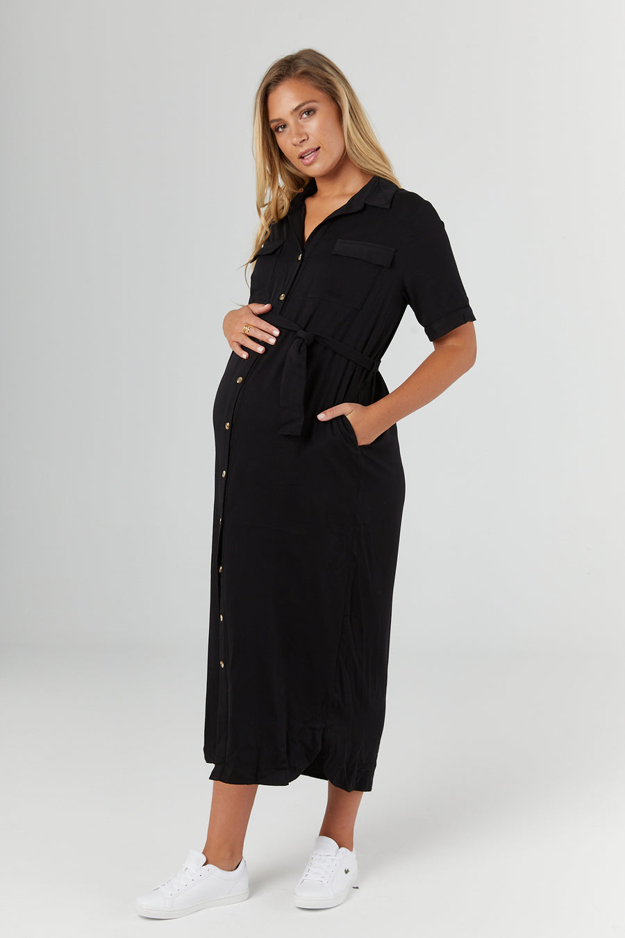 Lover Shirtdress (Black) - LEGOE.