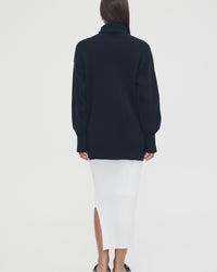 Maternity Knit Jumper (Navy) 7
