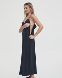 Black Breastfeeding Maxi Dress 2