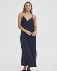 Black Breastfeeding Maxi Dress 3