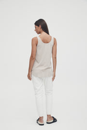 Maternity Denim Joggers (White) 7