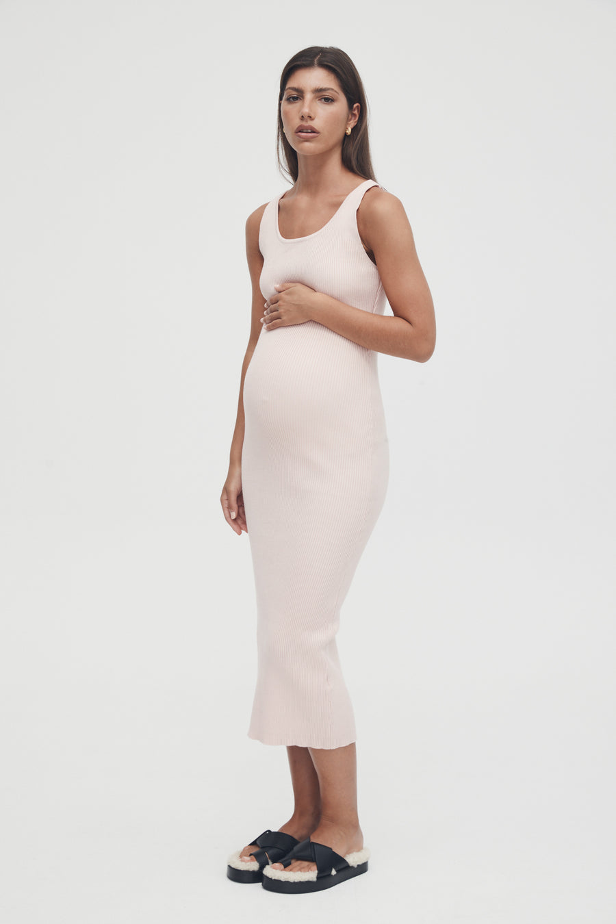 Maternity Knit Dress For Baby Shower (Peony) – LÉGOE HERITAGE