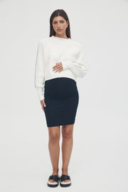 Maternity Crop (Cream) 6
