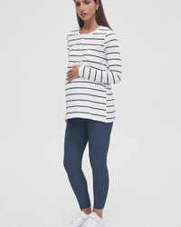 Stripe Maternity & Nursing Tee 2