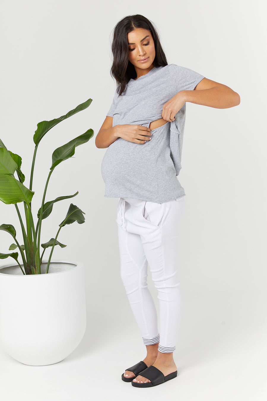 Maternity and Nursing Top Grey - 4